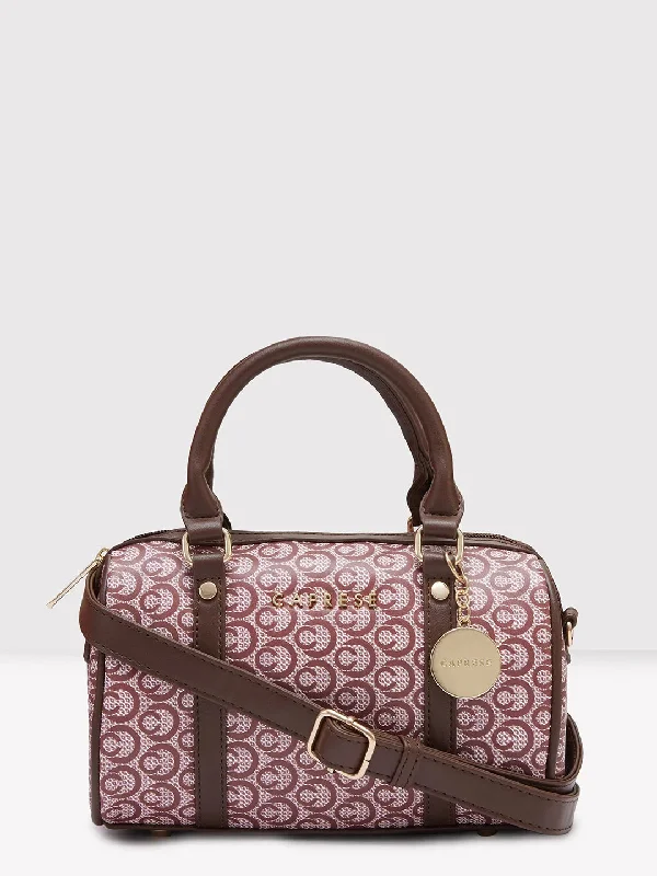 Caprese Callie Satchel Small Brown