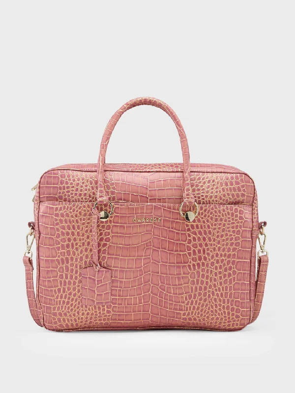 Caprese Miranda Laptop Bag Large Croco Women's Office Bag