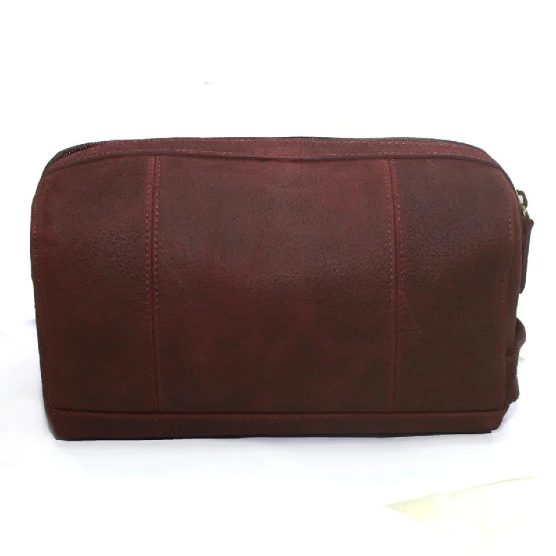 Eastern Counties Leather Jamie Distressed Leather Toiletry Bag