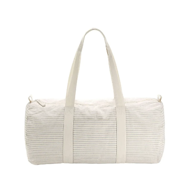 Westford Mill Striped Organic Cotton Duffle Bag