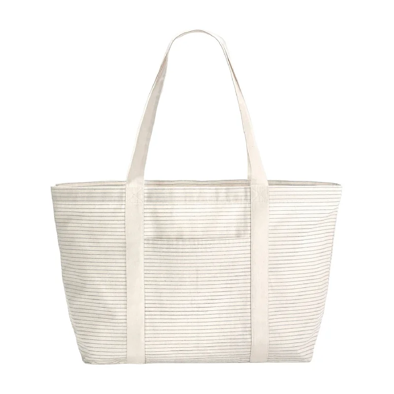 Westford Mill Striped Organic Cotton Shopper