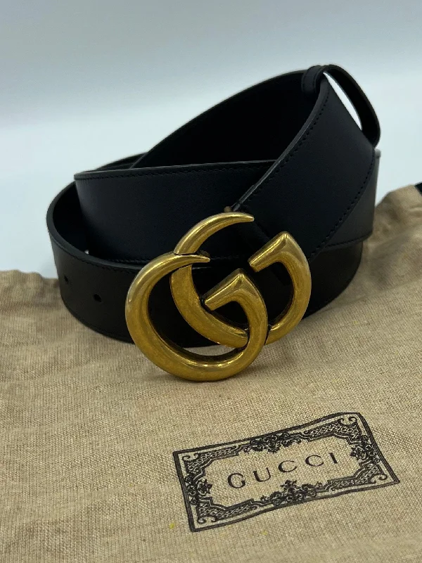 Like New! Gucci Calfskin Double G Belt  Size Large (120CM / 47