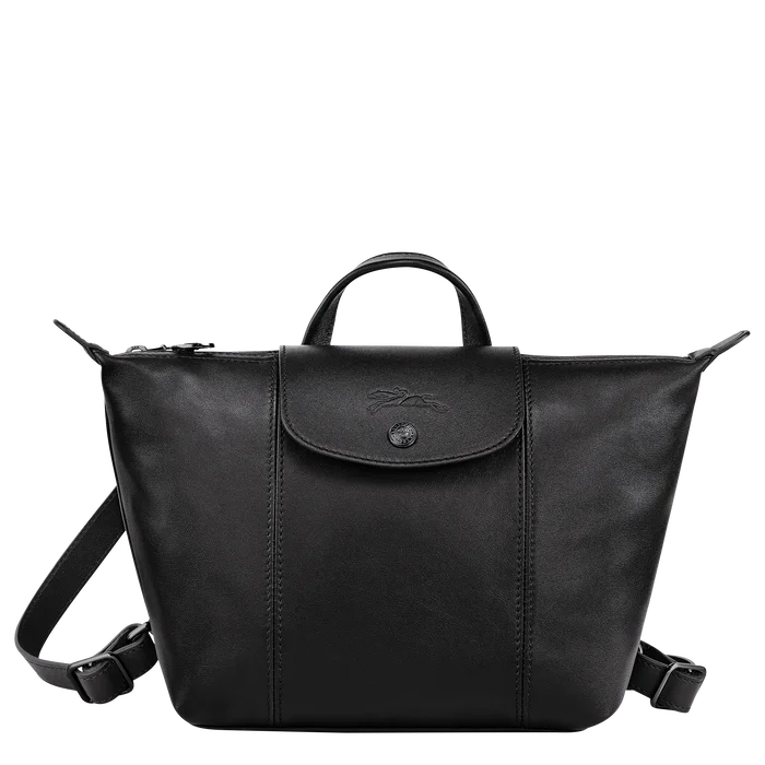 Longchamp - Le Pliage Cuir Backpack in Black