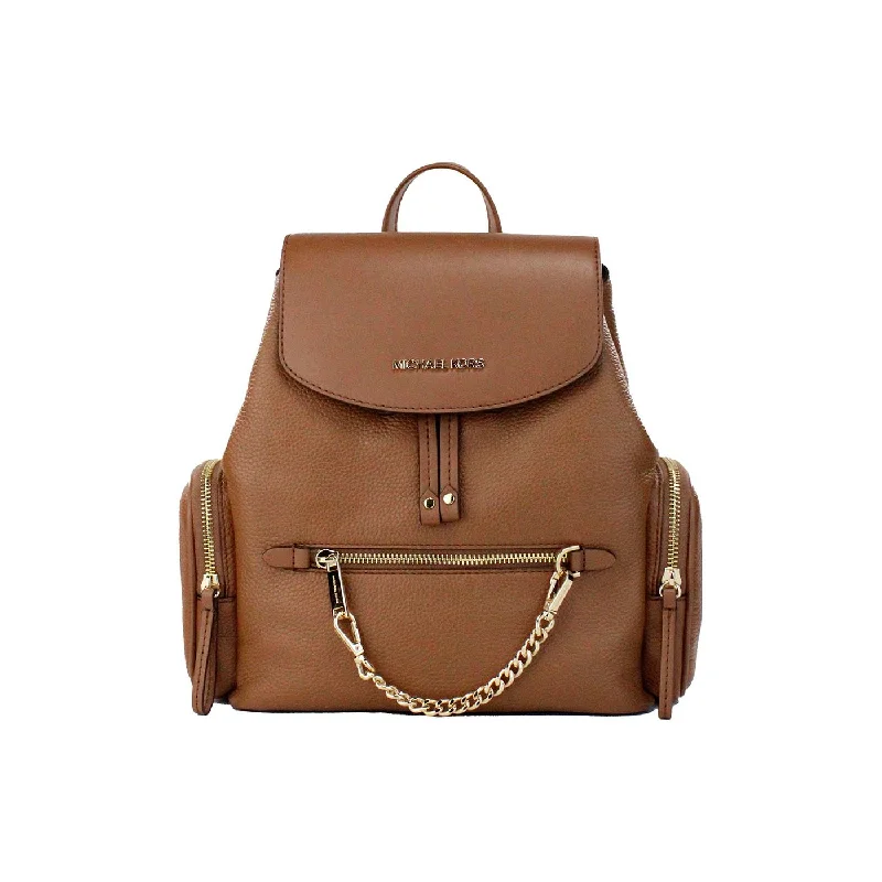 Michael Kors Jet Set Medium Luggage Leather Chain Shoulder Backpack Bag