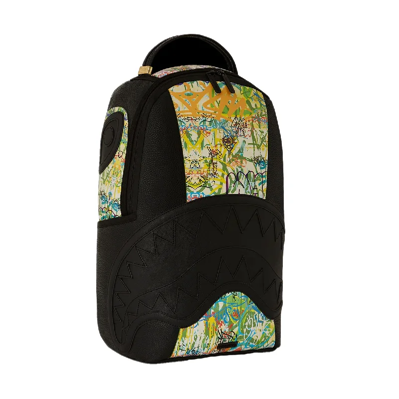 Sprayground Unisex Vivid Raceway Graffiti DLXSV Backpack 910B6208NSZ Black/Multicolor