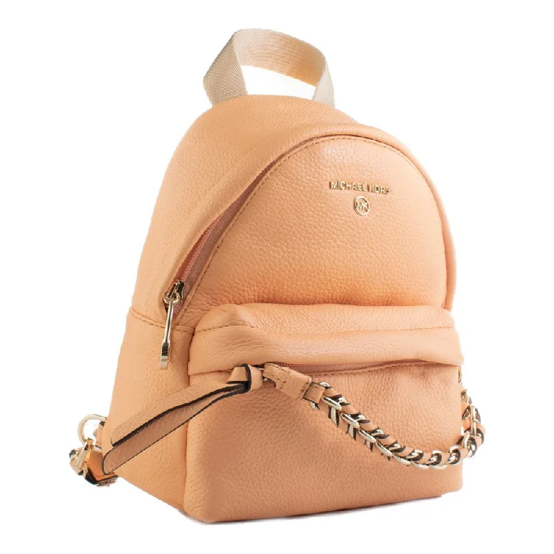 Michael Kors 30T0L04B0L-CANTALOUPE Orange Leather Backpack