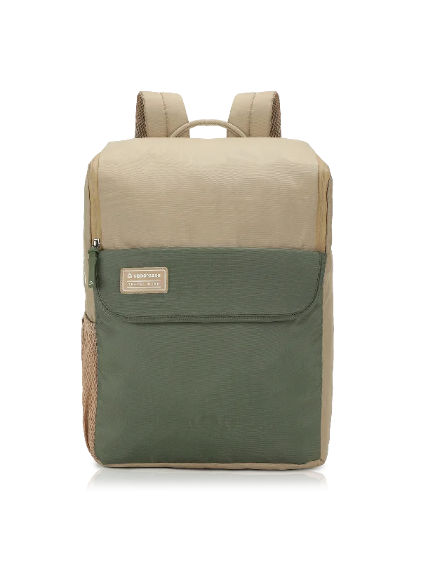 uppercase Daypack College Backpack Water Repellent Sustainable Bag 17L Beige