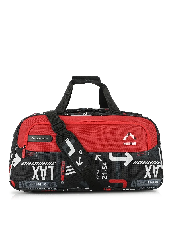 uppercase JFK 56cm Duffle Bag 44L Sustainable Bag for Men & Women Red