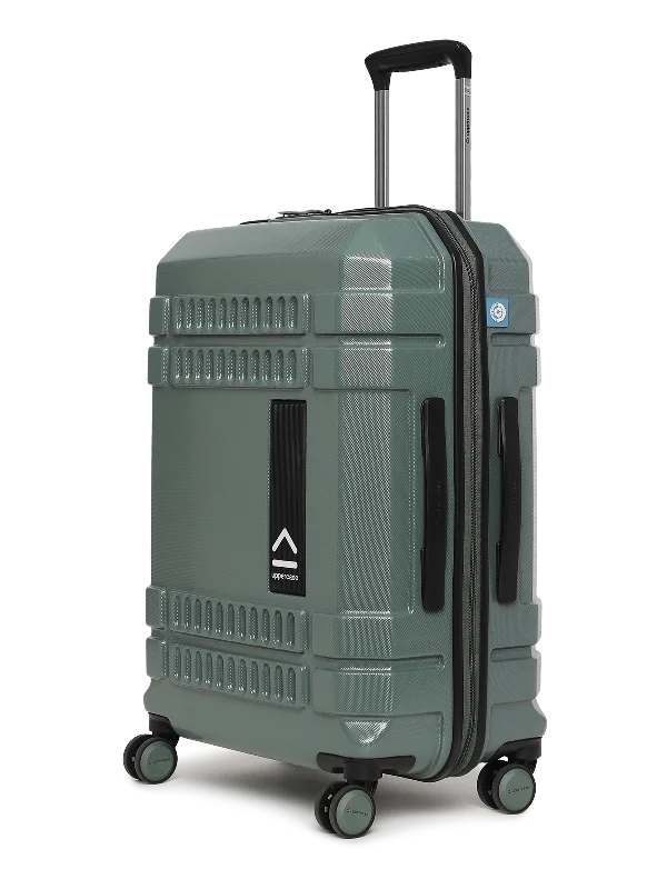 uppercase Bullet Medium Check in 66cm TSA Lock 8 Wheels Hard Trolley Bag Green