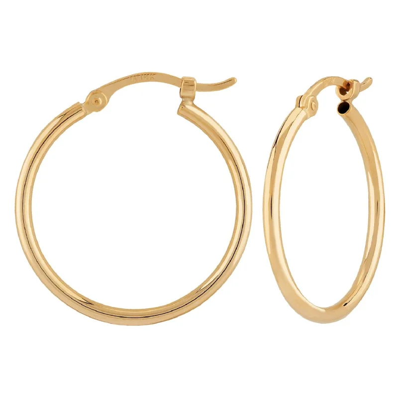 14K Yellow Gold Hoop Earrings