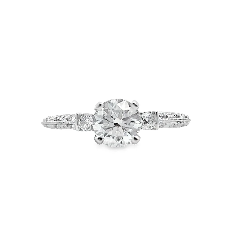 Lab Grown White Gold Diamond Engagement RIng