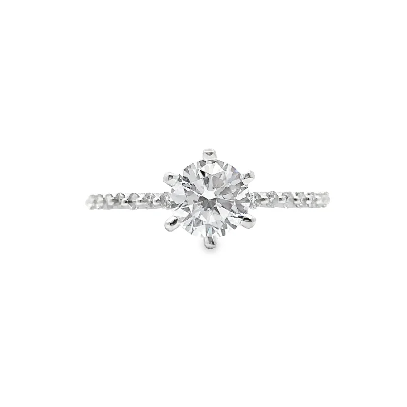 Lab Grown White Gold Diamond Engagement Ring