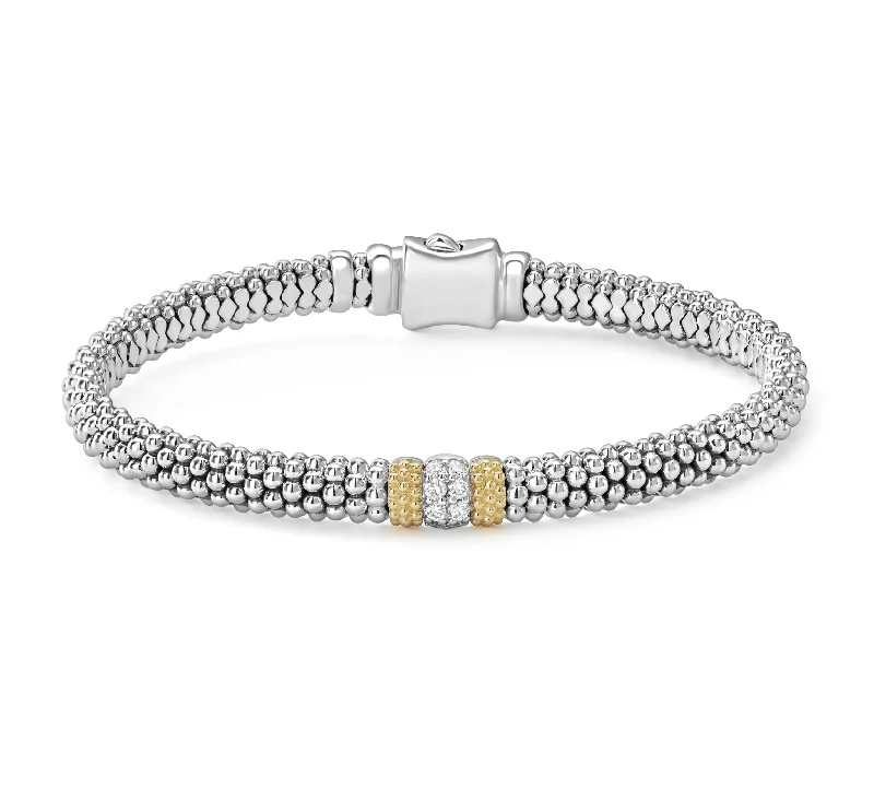 LAGOS Caviar Lux 6mm Single Station Diamond Bracelet