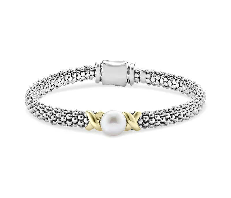 LAGOS Luna Gold X Pearl Caviar Bracelet