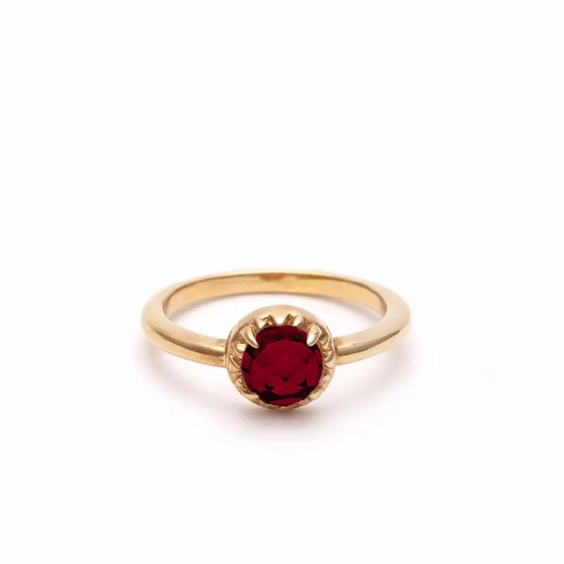 MATRIX HALO RING | GARNET