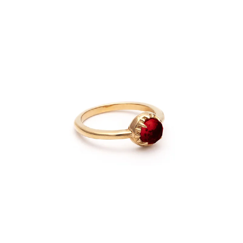 MATRIX HALO RING | GARNET