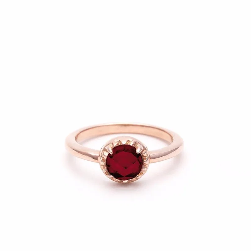 MATRIX HALO RING | GARNET