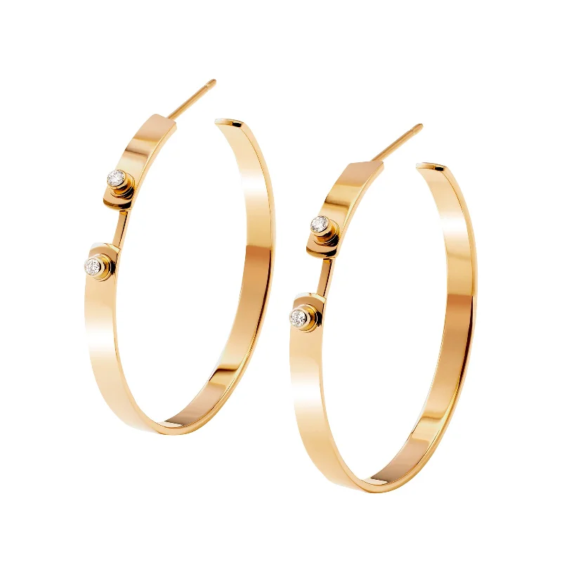 Monday Morning Mood Hoops - Yellow Gold