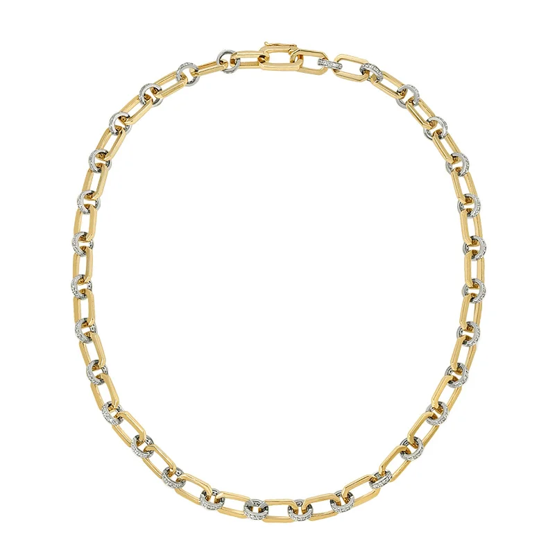 Octagon Link Chain Necklace