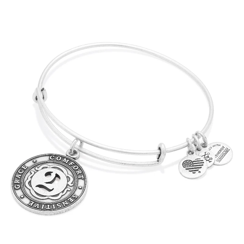 Number 2 Charm Bangle Bracelet