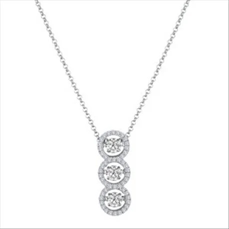 2/3ctw Diamond 18K Rhythm of Love Pendant