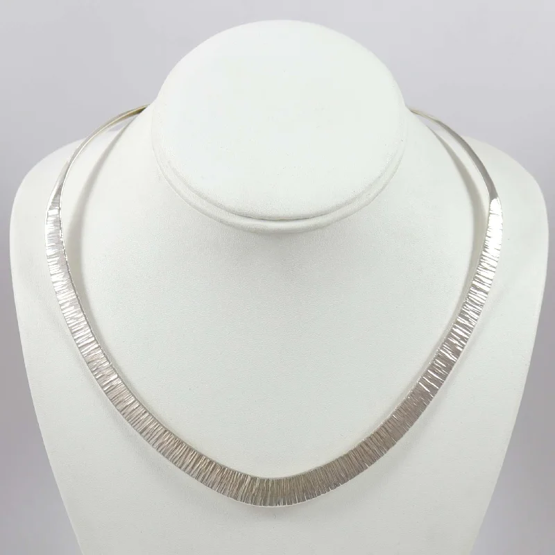 Silver Collar Necklace