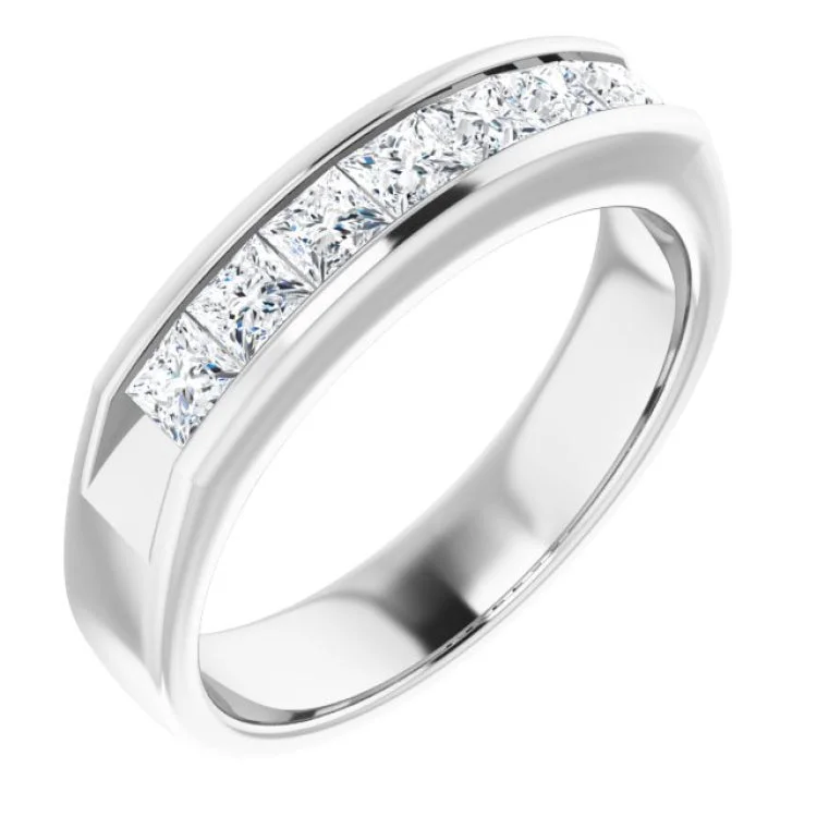 Platinum 1 1/8 CTW Natural Diamond Ring