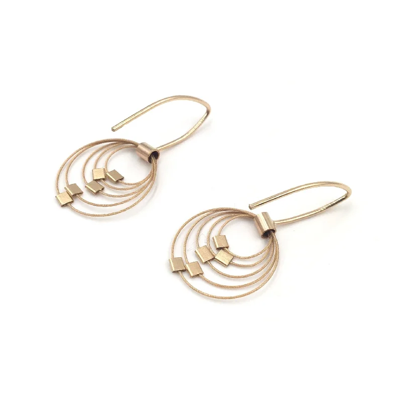 Grad Circle Hook Earrings, Mini, Multiple Colors