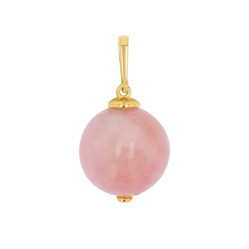 Pink Jade Gumball Charm