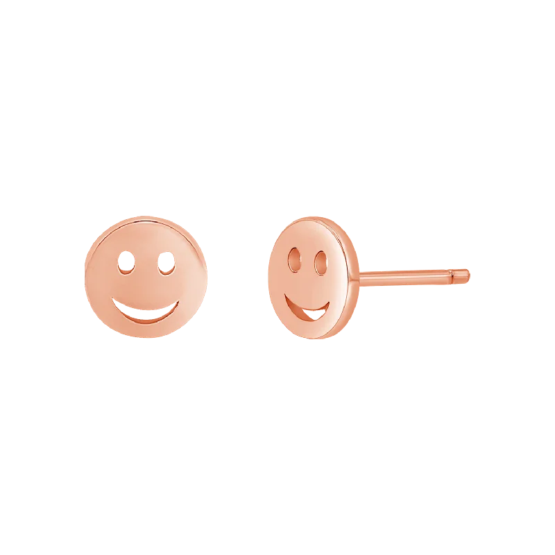 14K Rose Gold / Pair