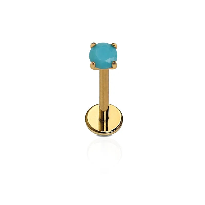 Blue Lagoon Gem Flat Back Stud