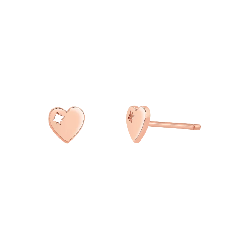 14K Rose Gold / Pair