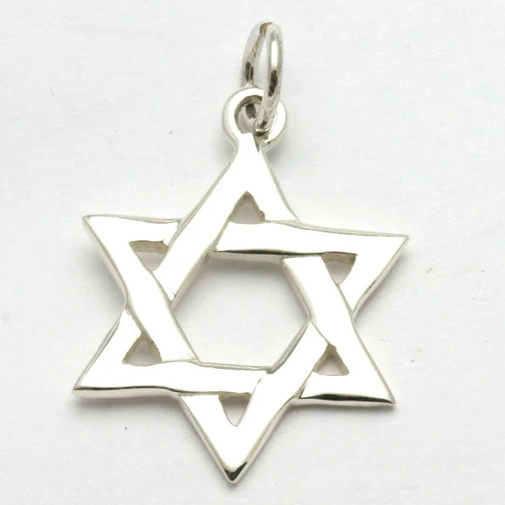 Sterling Silver Woven Star of David Pendant