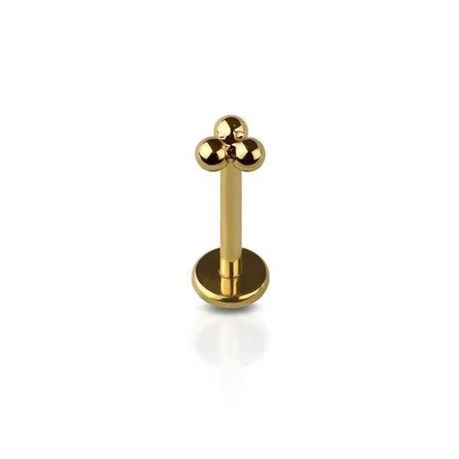 Tri-ball Flat Back Stud